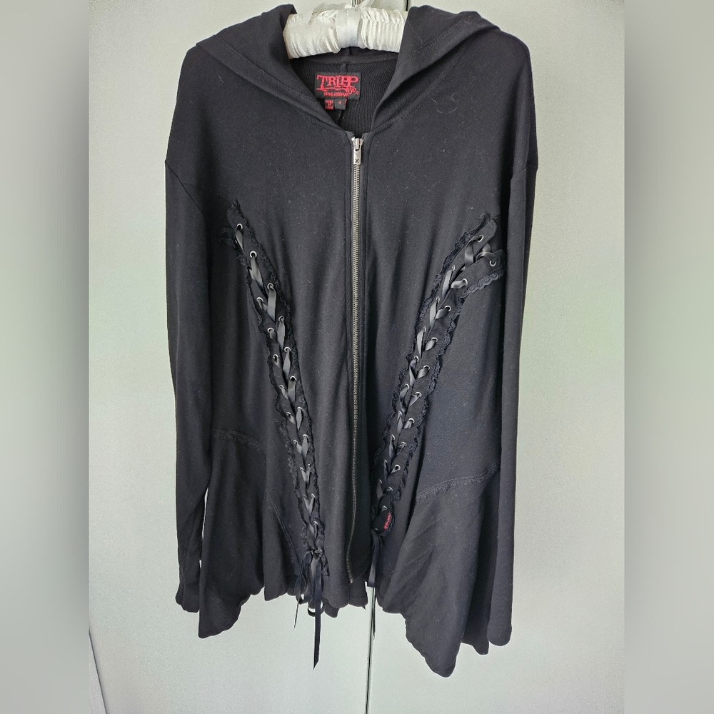 Gothic hoodie.  Flat friendly!